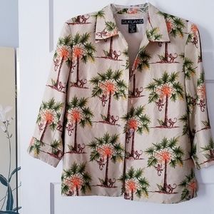 Monkey Jacket, Coconut Palm Tree Tropical Blazer 6